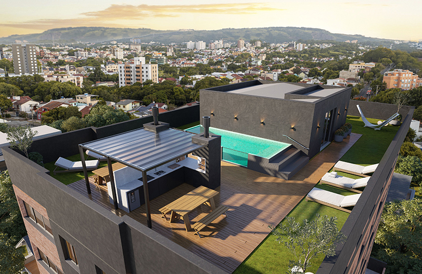 Rooftop - Apartamento de alto padrão na Zona Norte de Porto Alegre